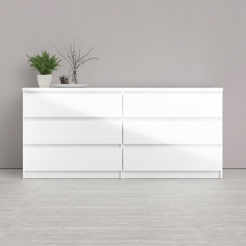 Zipcode Design Kepner 6 Drawer Double Dresser & Reviews | Wayfair.ca